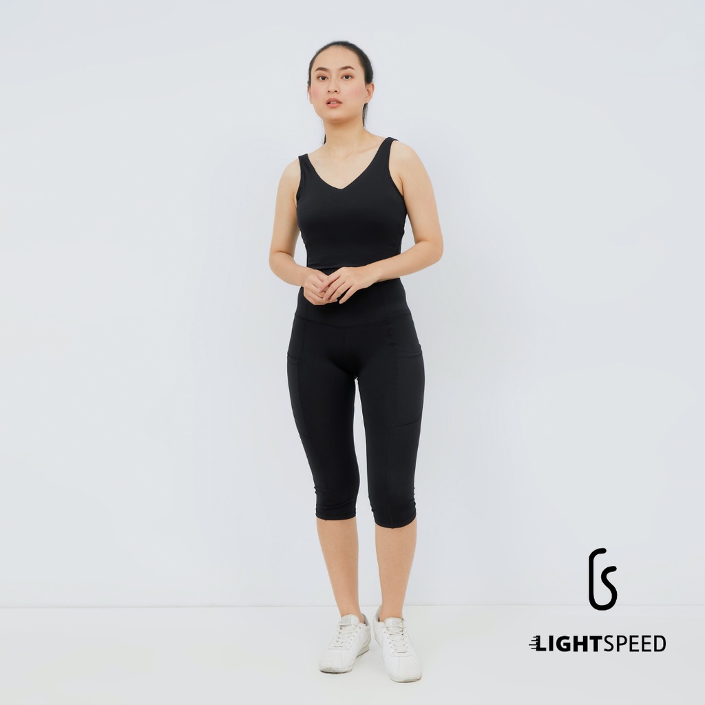 LIGHTSPEED Celana Legging Wanita 7/8 / Celana Olahraga / Celana Yoga / Celana Gym / Celana Fitness