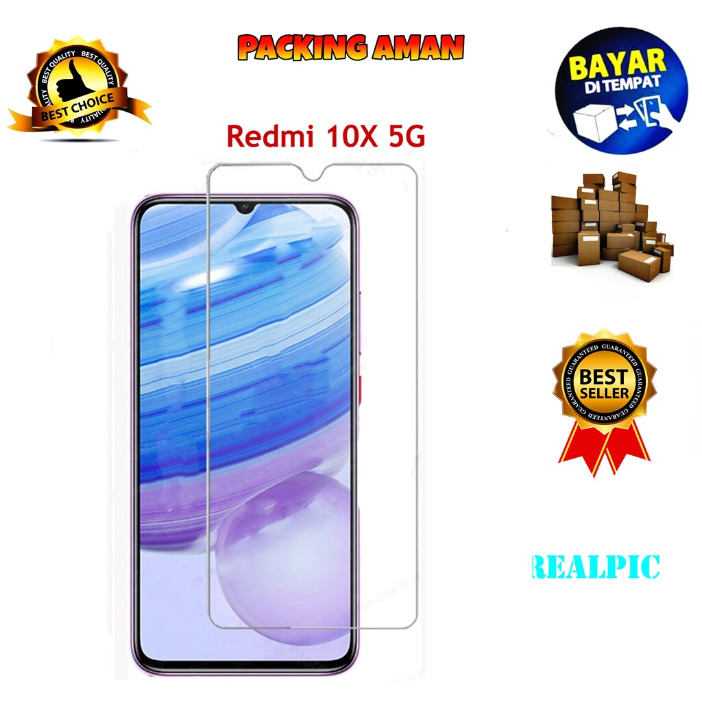 Tempered Glass Xiaomi Redmi 10X 5G Screen Protector Anti Gores