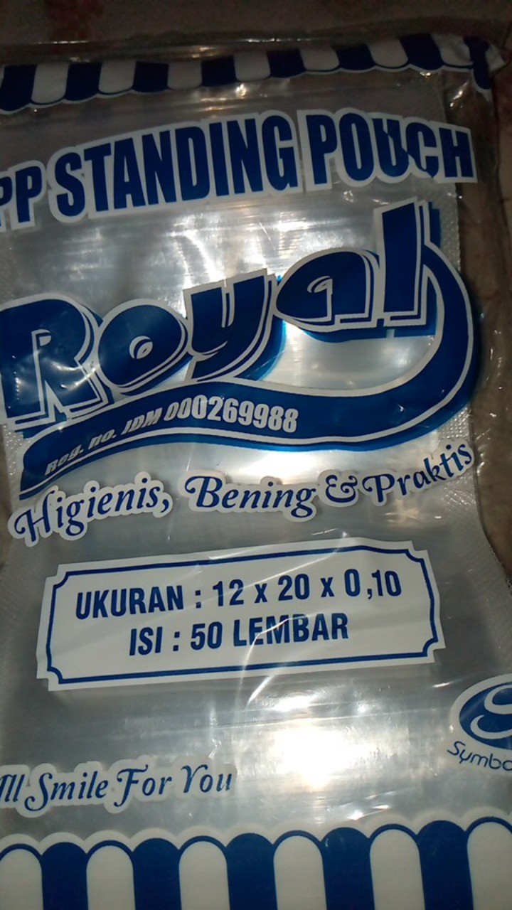 Standing Pouch 12x20 / Plastik Klip Ziplock Kemasan Berdiri Bening