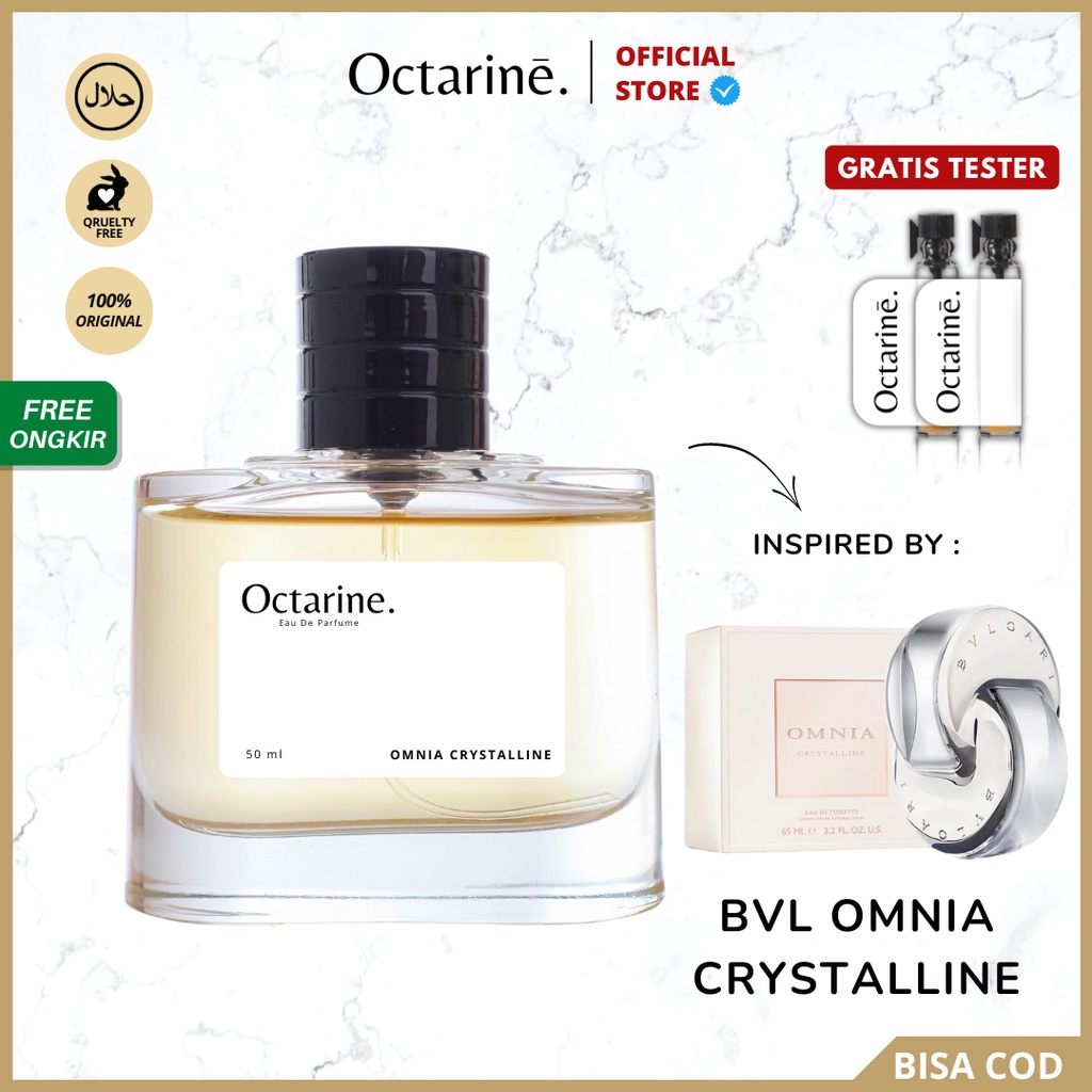 Octarine - OMNIA CRYSTALYS Parfum Wanita Pria Tahan Lama Aroma Segar Lembut | Parfume Perfume Farfum Minyak Wangi Cewek Cowok Murah Original