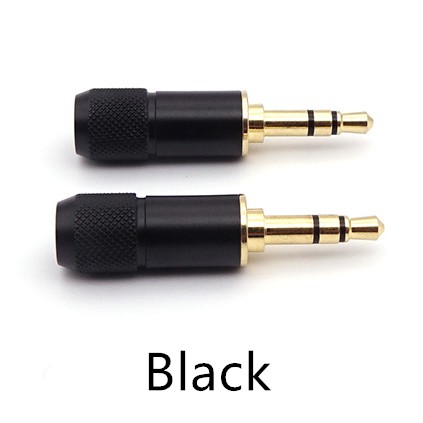 1pcs Knurled Pure copper 3.5mm plug stereo Earphone earbuds upgrade cable audio in-line type