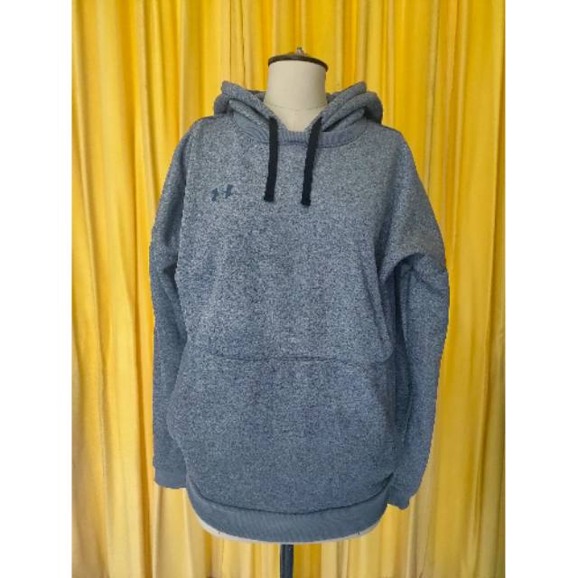 Jaket Hoodie Under armour abu abu size L original second preloved bekas