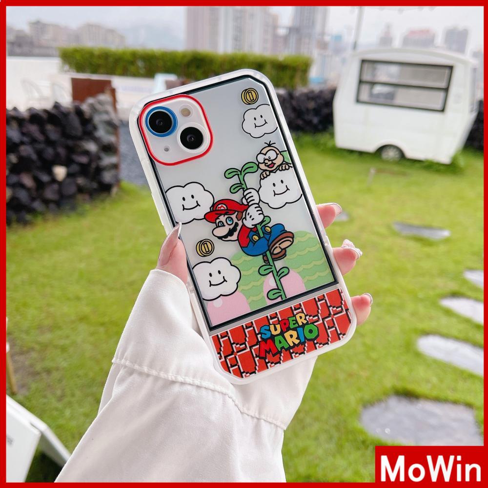 iPhone Case Acrylic Invisible Folding Stand Silicone Soft Case Airbag Shockproof Camera Cover Cartoon Cute Compatible For iPhone 11 Pro Max 13 Pro Max 12 Pro Max 7Plus xr XS Max