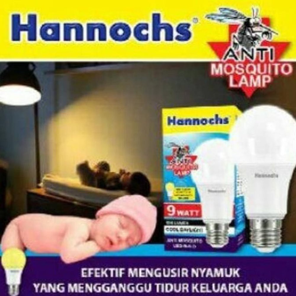 Lampu Nyamuk / Bohlam Pengusir Nyamuk / Hannochs Anti Mosquito Lamp 14W