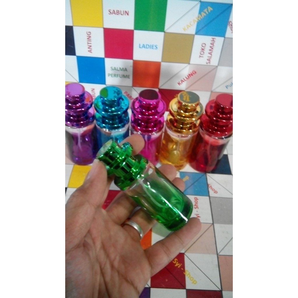 Botol Parfum Spray Catur 22 ml Kaca Warna