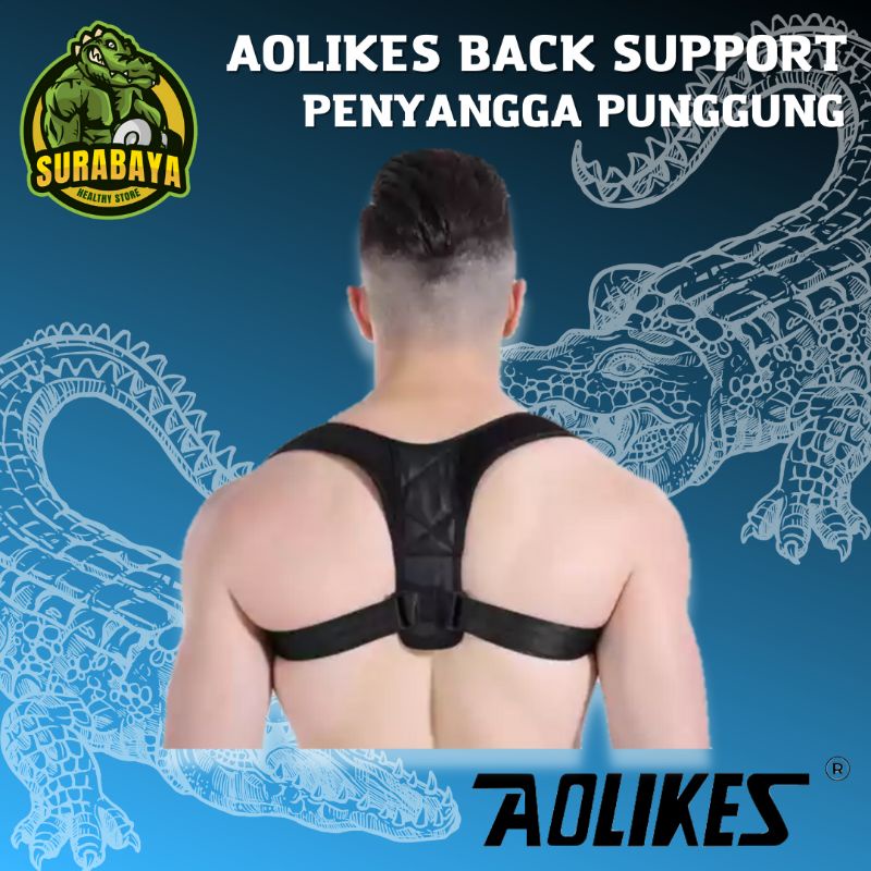 Aolikes Back Support Posture Corrector Penyangga Punggung Penegak Badan Allsize