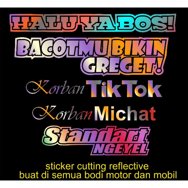 stiker motor
