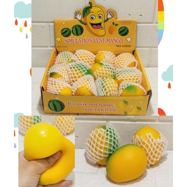 MURAH LEBAY Mainan Anak Squihy Unik Karakter Buah / Mainan Squish Penghilang Stress Mainan Anak Squishy Lucu Squish MANGO/ Mainan Murah Anak Cewek Cowok 4 5 6 Tahun