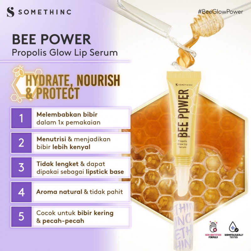 SOMETHINC Bee Power Propolis Glow Lip Serum - 5gr