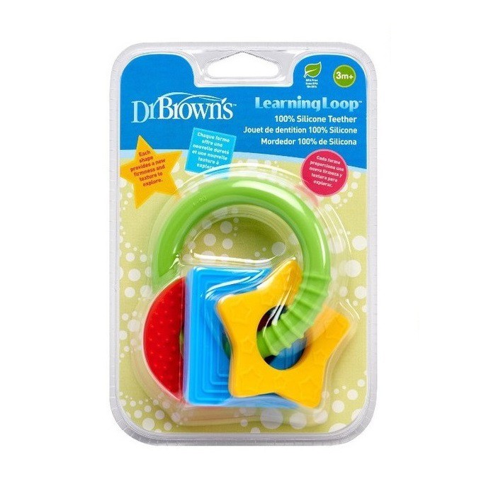 Dr Brown's Learning Loop Silicone Teether Gigitan Bayi Browns