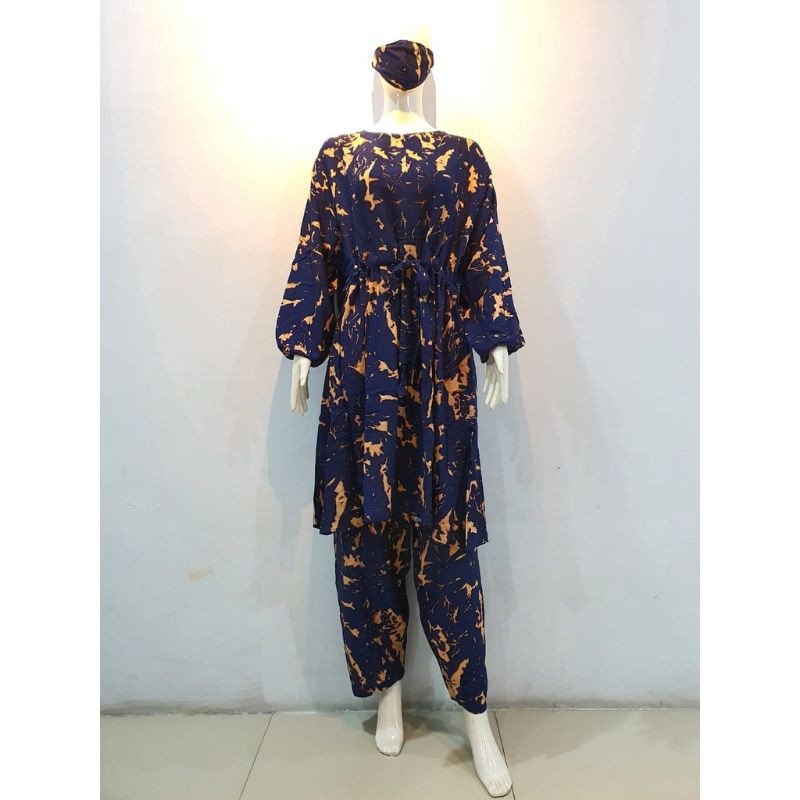 JOSJOLI_STORE/3624-3623 Setcel Rayon/Stelan Rayon Super Jumbo XXL 5XL Free Masker/Busui