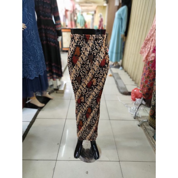 (REAL PICTURE) rok batik plisket jumbo