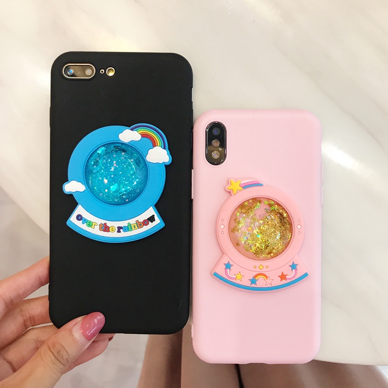 Popsocket Glitter Motif Kartun Popsockets Holder Hp Glitter Cartoon Popsockets/ Popsocket PSC Motif