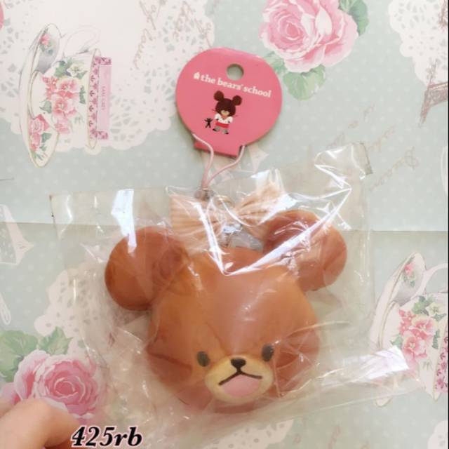 Squishy headbun bear school