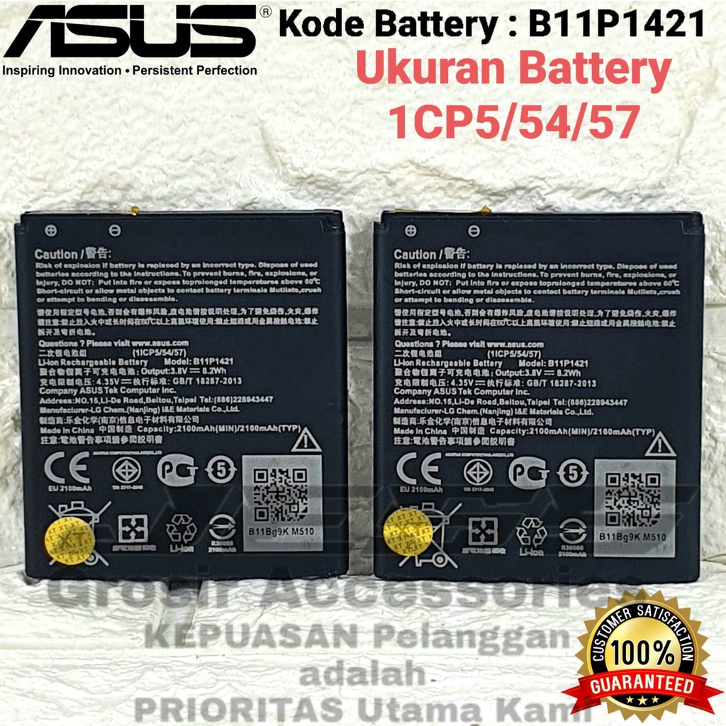 Baterai Battery Asus Zenfone C - Zenfone 4C - Z007 - ZC451CG  B11P1421 / B11BG9C Original