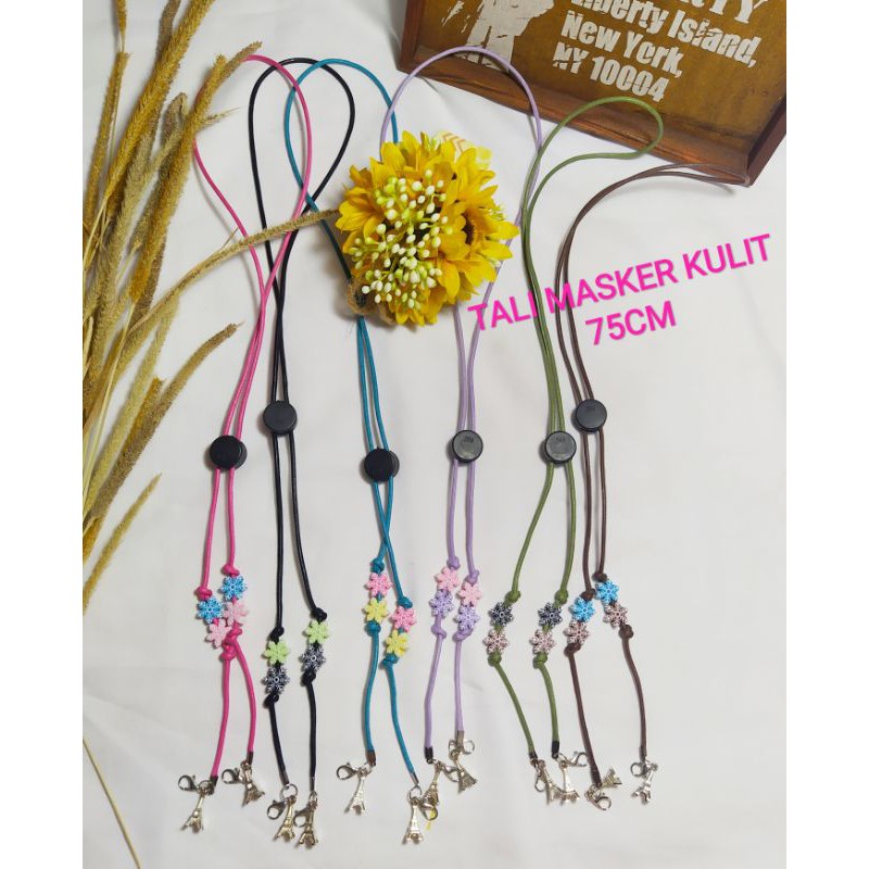 TALI MASKER/PENGAIT HIJAB/KALUNG TALI KULIT