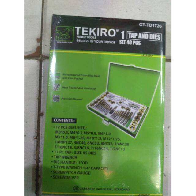 Mata tap(hand tap & Dies) TEKIRO