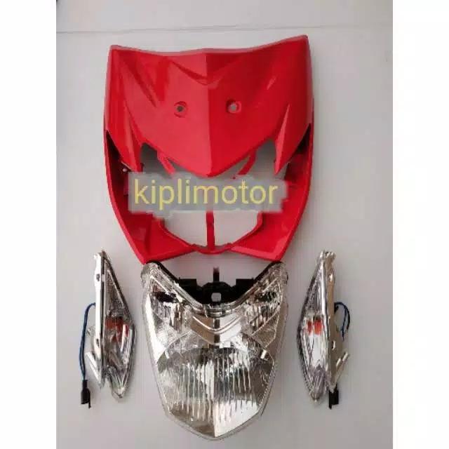 Termurah Bodi Motor PROMO Tameng depan Honda Blade lama komplit dengan Lampu TERLARIS Aufia Sparepar