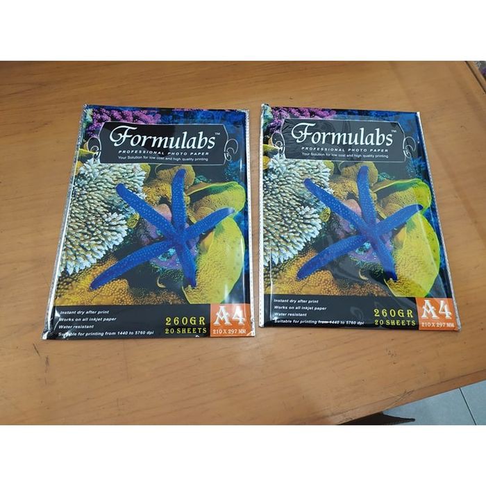 

KERTAS PHOTO A4 FORMULABS 260G