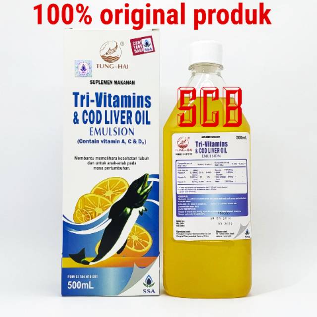 Tung Hai Syrup Tri Vitamins & COD Liver Oil - Vitamin pertumbuhan anak