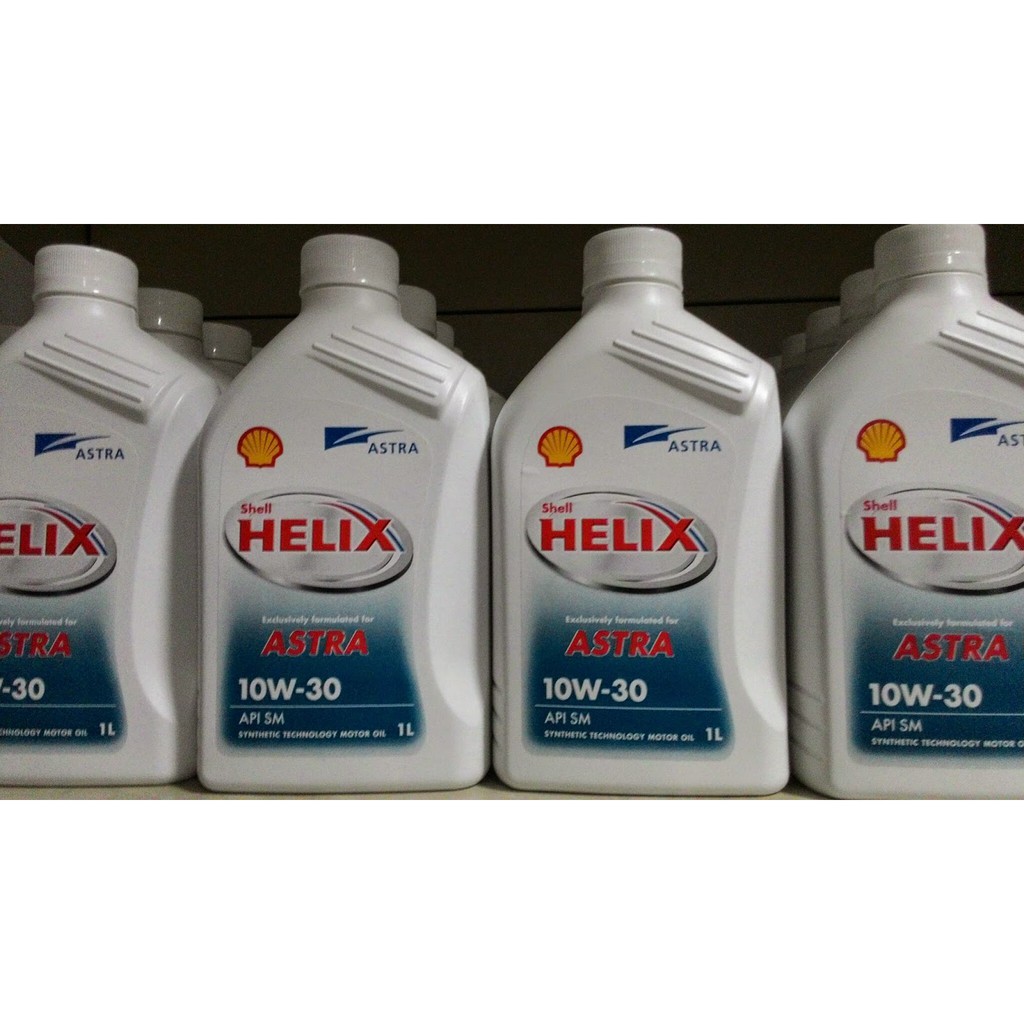 Paket Ganti Oli Mobil Shell Helix Astra 10W30 Oli mobil 4 liter