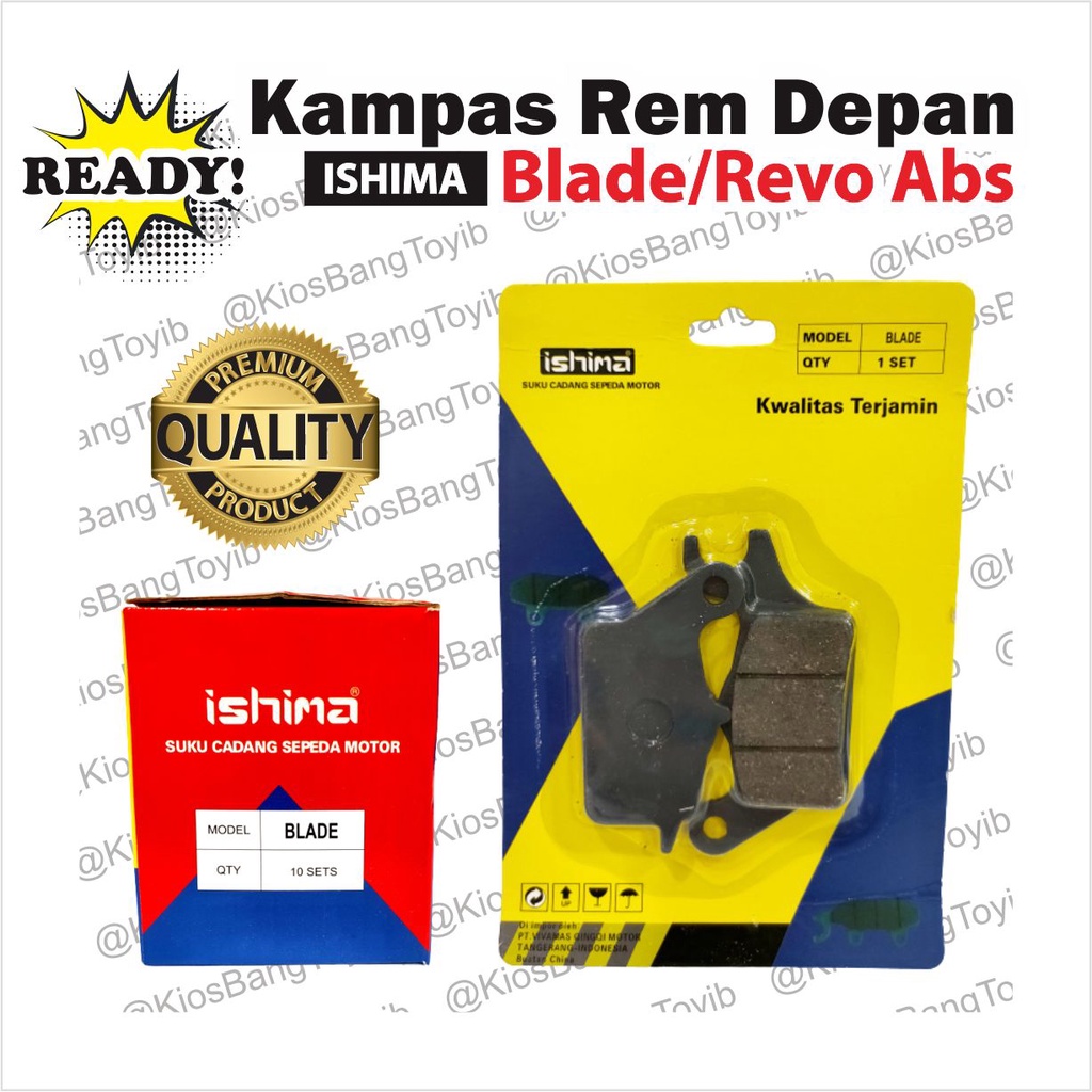 Kampas Rem Depan/Discpad Honda Revo Absolute Blade (ISHIMA)