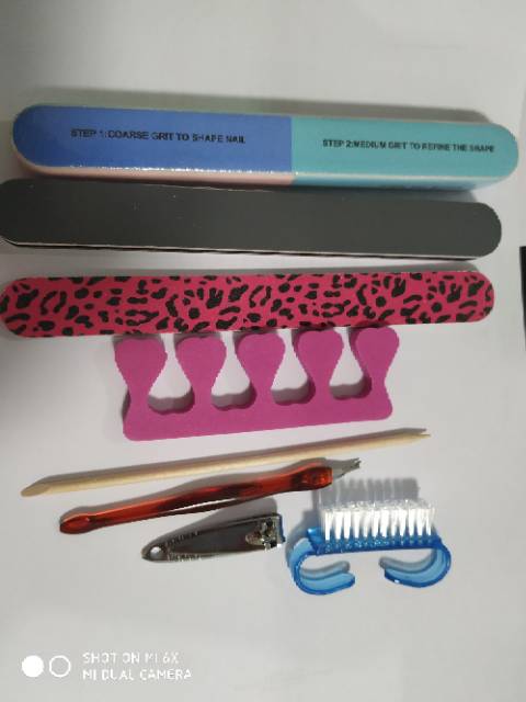 8Pcs / Set Alat Kikir Kuku Bentuk Naga untuk Manicure 941#