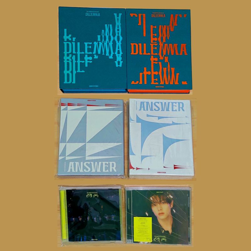 [CEK DESKRIPSI] ALBUM ONLY ENHYPEN DIMENSION DILEMMA ANSWER SENKOU WEVERSE JAPAN WVJ SOLO JACKET SOL