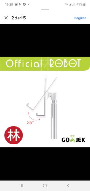 Holder hp robot RT-US04 liftable &amp; foldable aluminium alloy universal holder PHONE STAND