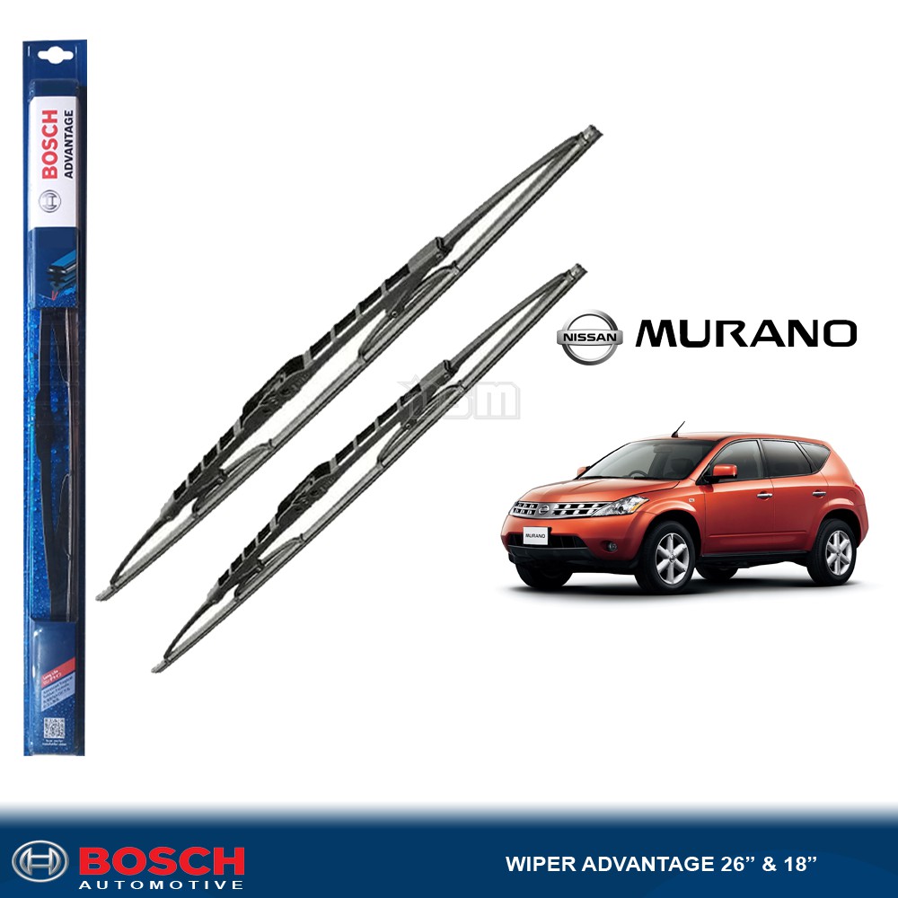 Bosch Advantage / Karet Wiper Mobil Nissan Murano 26&quot; dan 18&quot; (Sepasang) / Wiper Nissan Murano