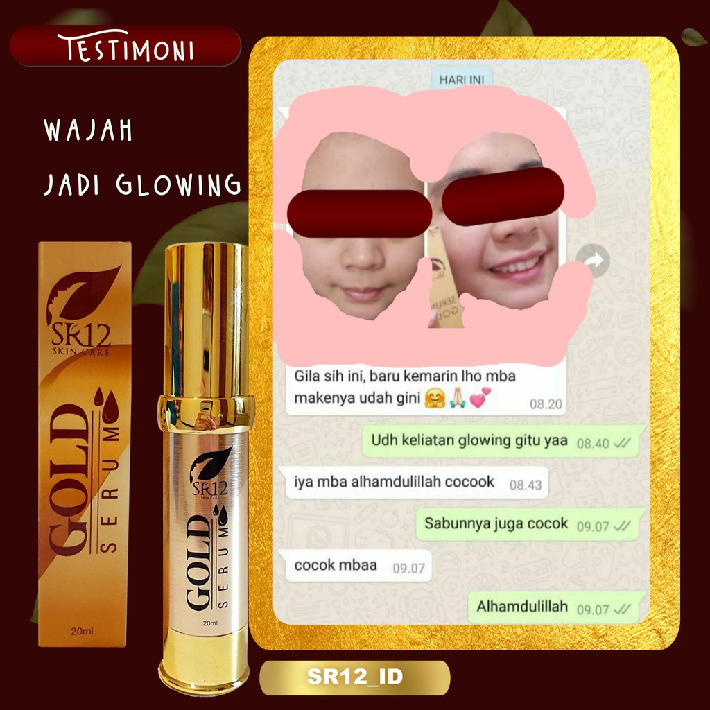 GOLD SERUM SR12 / SERUM COLLAGEN PENCERAH WAJAH