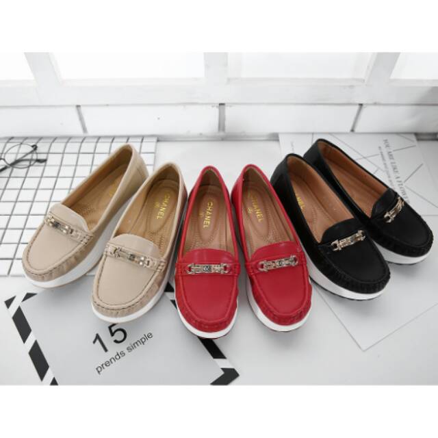 Sepatu chanel wedges 1231 (A25)