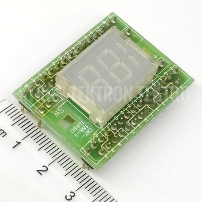 Seven Segment 2 1/2 Digit CA Common Anode 7 Segmen Warna Hijau MURAH tektron22 Berkualitas