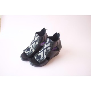 Wedges Wanita Tinochi Cardy Tenun Shopee Indonesia