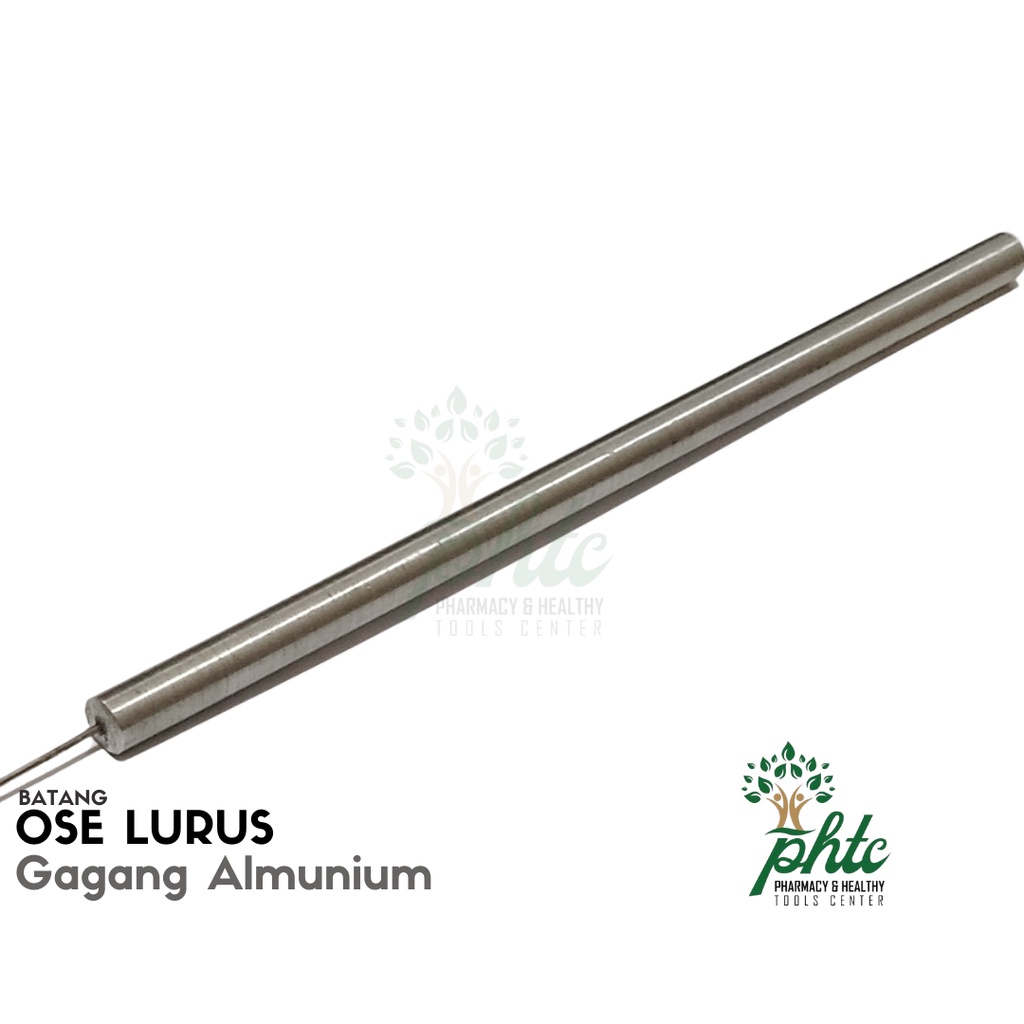 Ose Lurus Gagang Aluminium 25cm l Jarum Inokulum Lurus l Jarum Ose