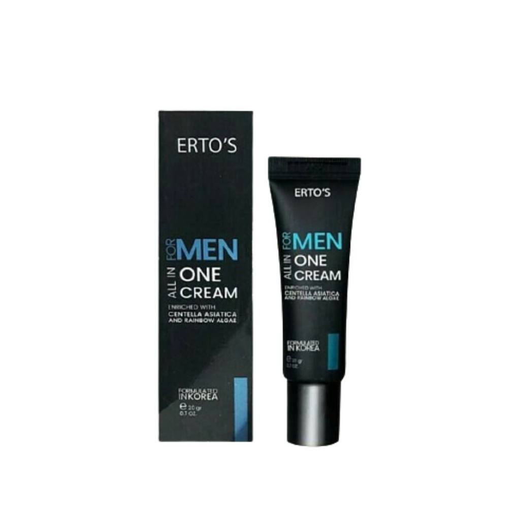 ERTOS ALL IN ONE CREAM FOR MEN KRIM PEMUTIH WAJAH PRIA SKINCARE ORIGINAL BPOM