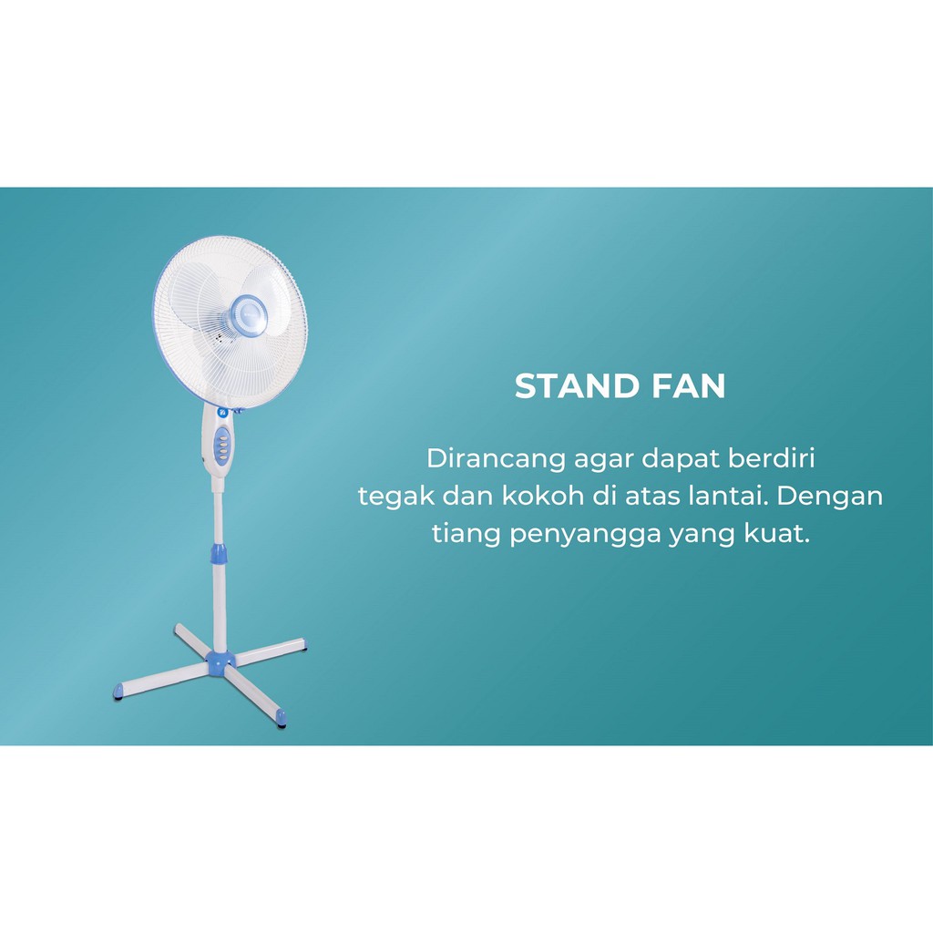 Kipas Angin Berdiri MIYAKO 16 Inch KAS1618GB / Standfan Miyako 16 Inch KAS 1618 GB