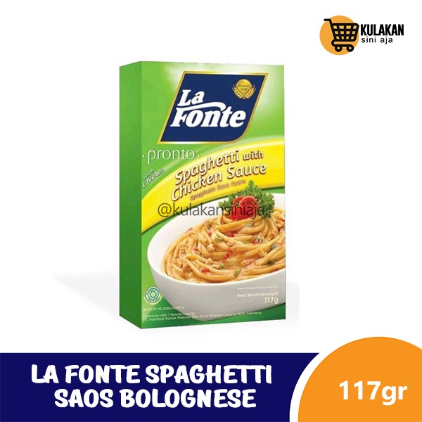 

La Fonte Pronto Spaghetti Saos Bolognese 117gr