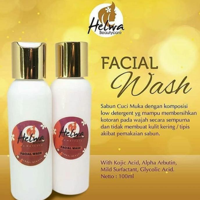 PROMO Facial Wash Helwa Beautycare Sabun Cuci Muka Skincare Aman Bumil Busui TERLARIS