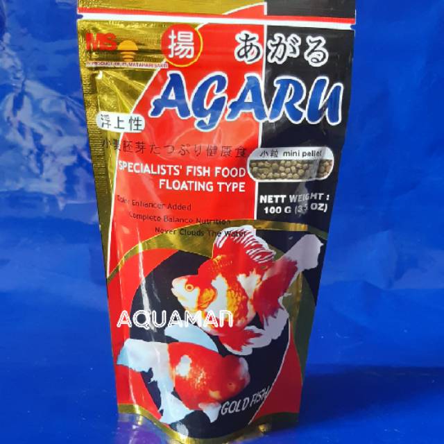 

Pakan/pelet ikan hias AGARU 100gr mengapung