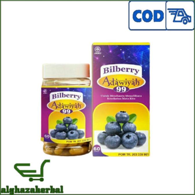 FOR SALE Obat Mata Ekstrak BILBERRY ADAWIYAH 99 60 Kapsul - Kapsul Bilbery Murah