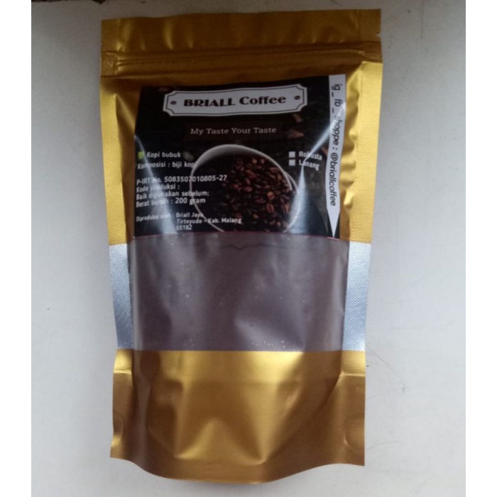 

briallcoffee bubuk kopi murni robusta 200g harga murah rasa premium