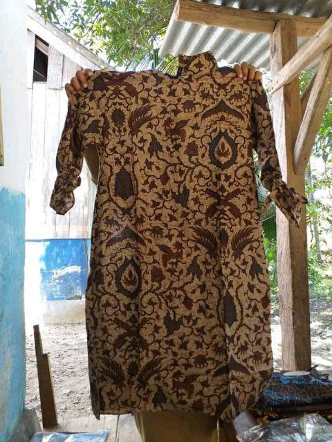 Batik Couple Cendrawasih Sogan Batik Nilda Mas Original