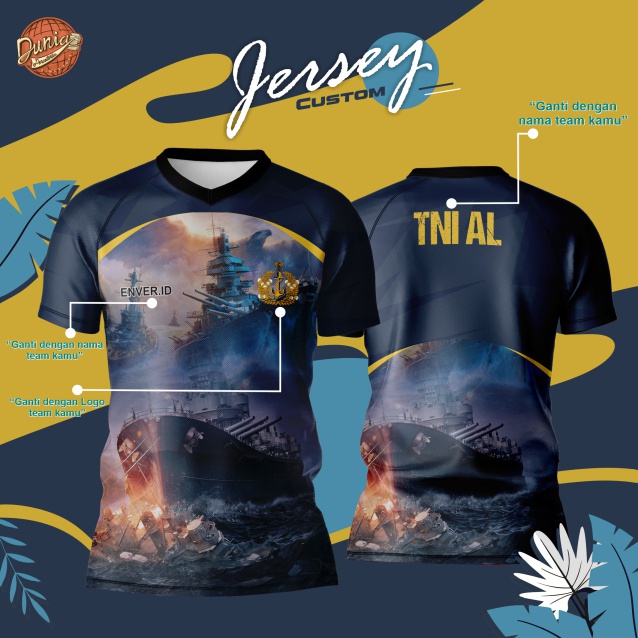 JERSEY TNI, JERSEY TENTARA, JERSEY ARMY, BAJU LORENG, (BONUS NAMA PUNGGUNG)
