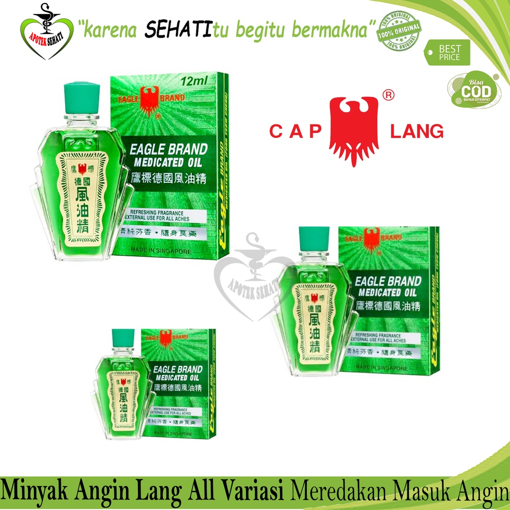 Minyak Angin Cap Lang Obat Gosok Pusing Mabuk Perjalanan