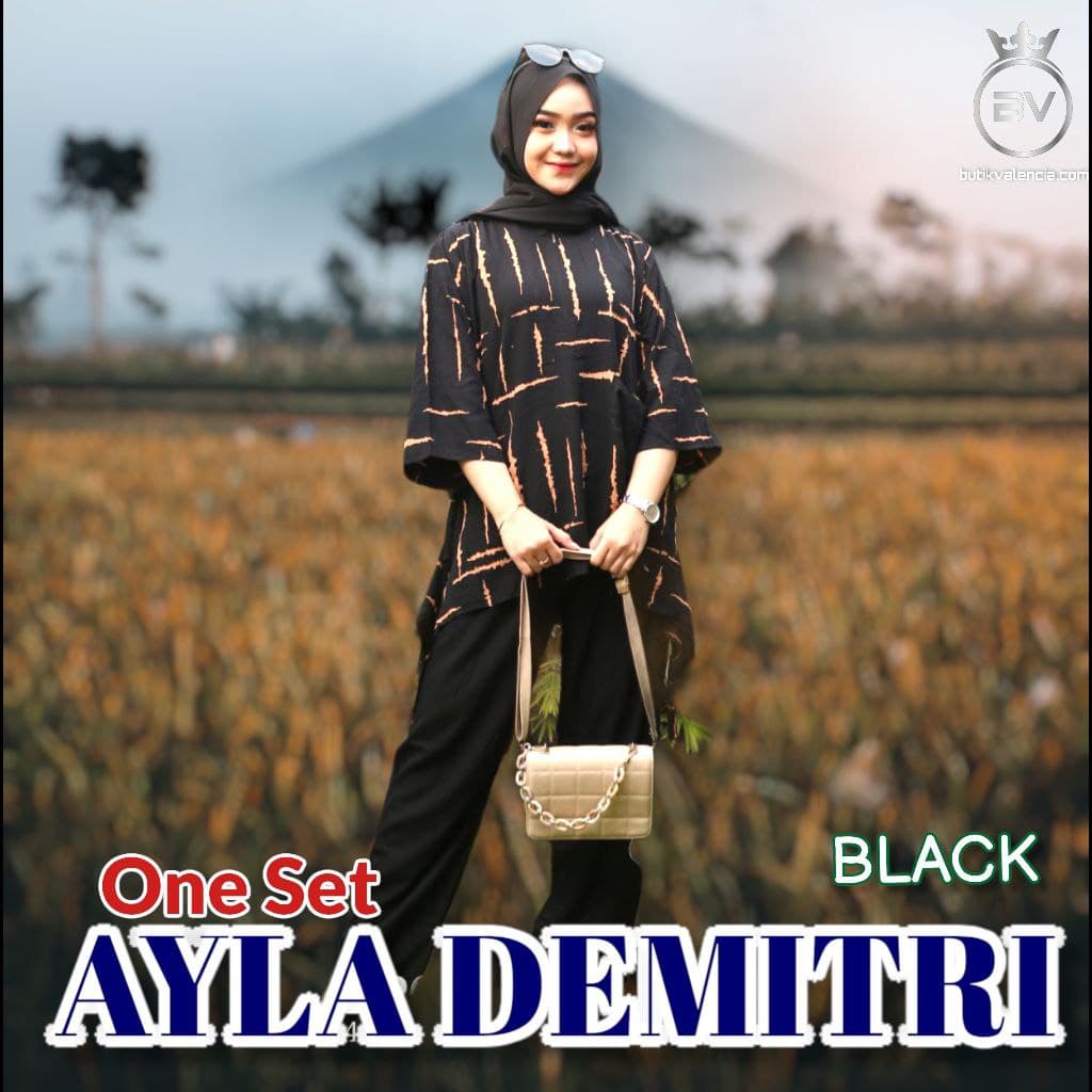 ONE SET TIE DYE AYLA DEMITRI 2 in 1 / SETELAN TIE DYE WANITA KEKINIAN / SET RAYON / SETELAN DAILY