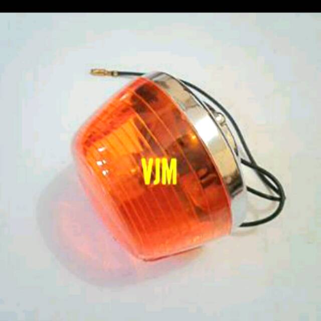 LAMPU SEIN SEN RITING DEPAN CROOM BESI C70