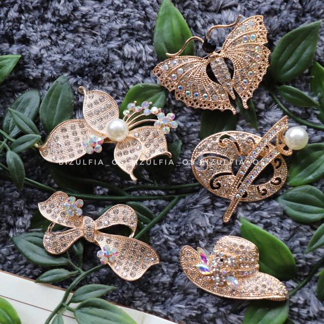 Brooch / bros jilbab / bros hijab / bros lucu / bros dada / Bros Cantik untuk Wanita BZO
