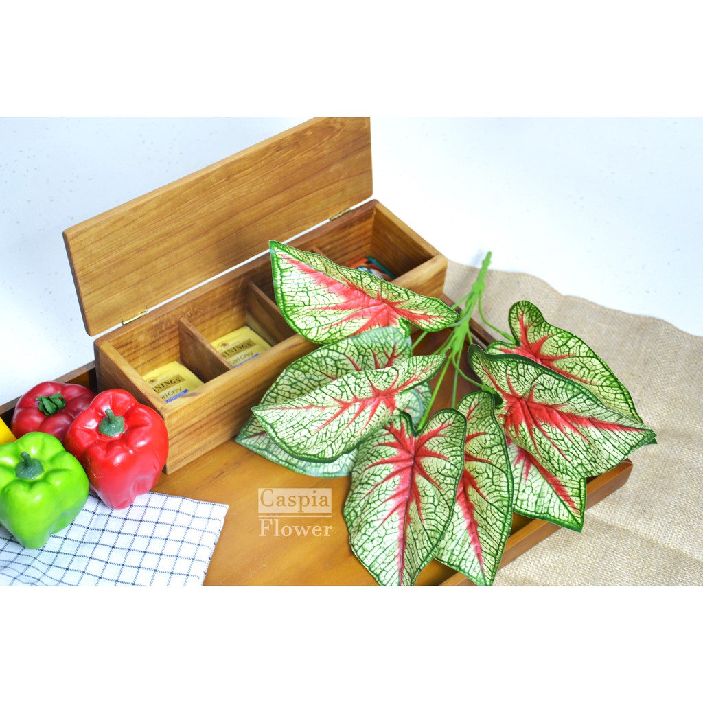 Daun Keladi Merah Artificial | Shopee Indonesia
