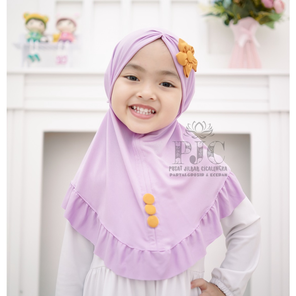 jilbab anak BUNGA MATAHARI kerudung anak perempuan hijab anak jilbab bayi lucu krudung anak hijab bayi terbaru